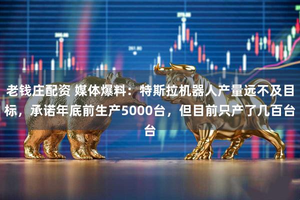 老钱庄配资 媒体爆料：特斯拉机器人产量远不及目标，承诺年底前生产5000台，但目前只产了几百台